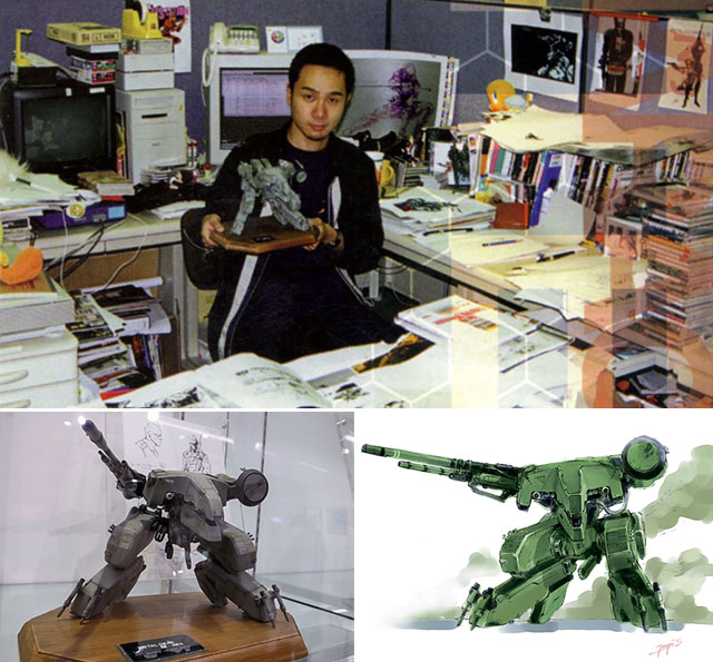 Shinkawa built a detailed solid model of Metal Gear REX in order to perfect the design.