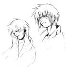 Sion Barzahd Early Face Sketches