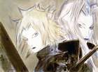 Cloud and Sephiroth Art by Amano