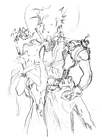 Aerith and Cloud 'Cold Light' Sketch