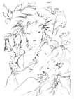 Cloud and Aerith 'Embrace' Sketch