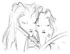Sephiroth and Aerith 'Looking' Sketch