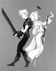 Cloud and Aerith 'Sky' Art