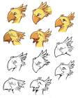 Chocobo Racing Faces