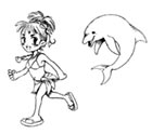 Priscilla and Mr. Dolphin