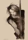 Squall Portrait Art from Final Fantasy VIII