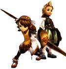 Clavat Female &amp; Male Art from Final Fantasy Crystal Chronicles