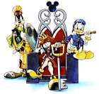 Goofy, Sora, and Donald