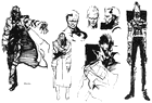 Psycho Mantis Concept Sketches