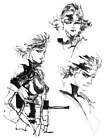 Meryl Illustration from Metal Gear Solid 4