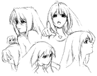 Elly Face Sketches