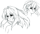 Emeralda Face Sketches