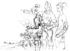 Neesa, Tieger, and Ashley Sketch