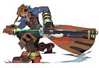 Greg Russellberg &amp; Dark Silhouette Rifle Art from Wild Arms 5