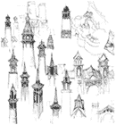 Divinity's Reach Tower Sketches