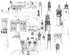 Divinity's Reach Tower Sketches