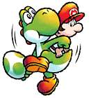 Yoshi Throwing an Egg