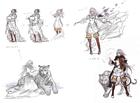 Calista Rough Sketches