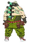 Edgar Oinkie Back Art from Anarchy Reigns
