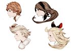 Bravely Default Characters Faces
