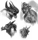 Minotaur Dragon & Rhino Heads