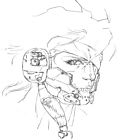 Raiden Face Side Concept Art
