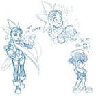 Esmy & Braxton Sketches