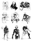 Skulls Sketches from Metal Gear Solid V