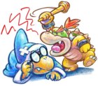 Kamek &amp; Baby Bowser Art from Yoshi's New Island