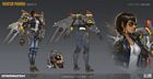 Pharah Aviator Skin Art from Overwatch