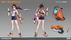 Tracer Track and Field Skin Art from Overwatch