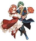 Lovebird Duo Alm, Battle