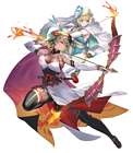 Flame and Frost Laegjarn, Battle Art from Fire Emblem Heroes