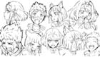 Character Face Sketches