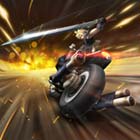 Final Fantasy VII G-Bike Promotional Art