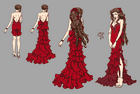 Aerith Elegant Dress Concept Artwork