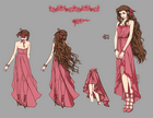 Aerith Pink Dress Concept Artwork
