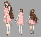 Aerith Simple Dress Concept Artwork