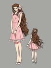 Aerith's Simple Dress Concept Art