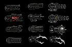 Barret's Weapons Concept Art