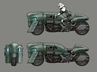 Shinra Military Bike Concept Art