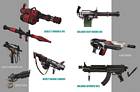 Weapons Concept Art