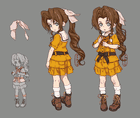 Young Aerith Concept Artwork