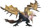 Tempered Gold Rathian Artwork from Monster Hunter: World