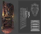 Sepulcher Burial Hallway Section