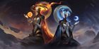 The Golden Sister and The Silver Sister Art from Legends of Runeterra
