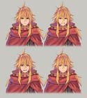 Crimson Wizard Expressions Art from Trials of Mana (Remake)