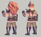 Duran Berserker Class Backside Art from Trials of Mana (Remake)