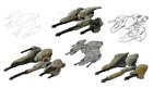 Grineer Fighter Class Ship Sketches