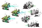 Gasmoxian Station Beam Concept Art from Crash Bandicoot 4: It's About Time